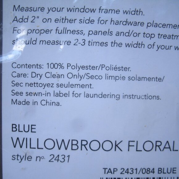 Croscill Home Willowbrook Floral 84" Curtain Panel - Picture 7 of 16
